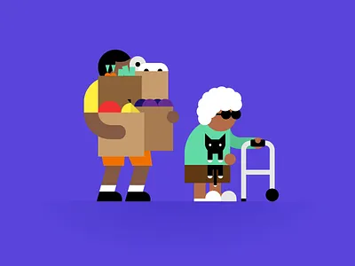 Random Acts of Kindness illustration kind nice people san francisco upperquad uq