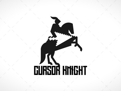 Awesome Knight Cursor Gaming Logo For Sale business buy cursor horse knight logo sale