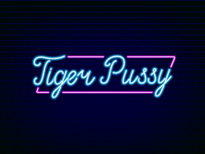 Tiger Pussy band cebu dark hip lights logo neon rock sexy