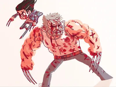Logan drawing illustration logan marvel x men x23