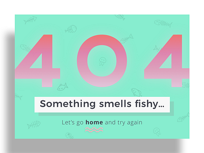 008 - 404 Page 008 404 daily dailyui fish nautical waves