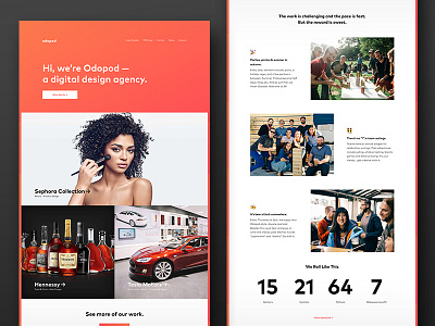 Odopod agency modern odopod responsive ui web design website