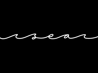 Sea design lettering logo