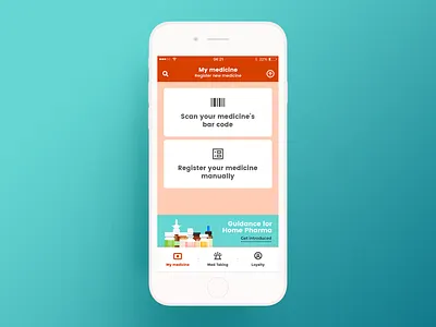 My Med Cabinet App — 3 cabinet cards health apps medicine typography ui user interface design ux