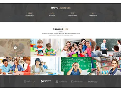 LearnCare- Educational PSD Template academy college course education kindergarten online education school shop teaching training training center university