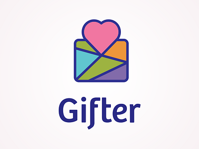 Gifter WebShop brand colors gifts heart logo love mark shop