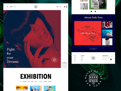 House of art art clean creative design landing page logo ui ux web