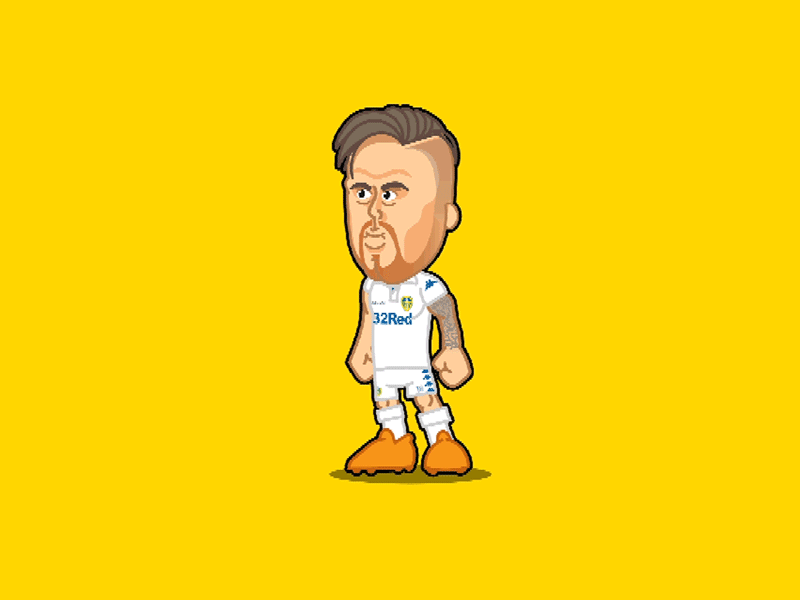 Pontus Jansson! brick character football game header leeds lufc pixel soccer united video