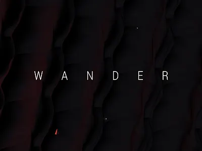 Wander - 8/365 design landscape red spaceship wander