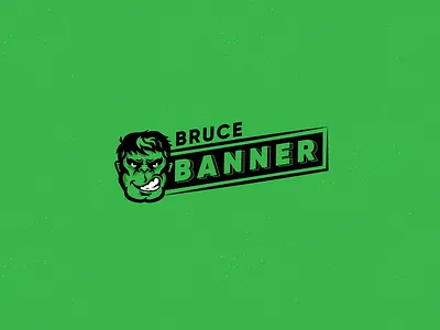 Bruce Banner II brand brandidentity branding green hand house identity logo logotype marvel superhero