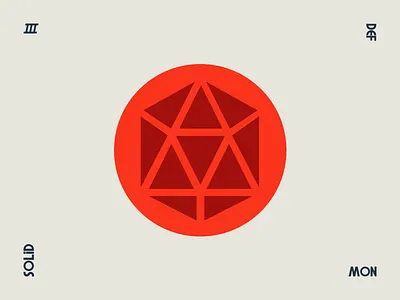 Solid branding geometry identity logo style