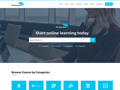 WP Education – The Ultimate WordPress LMS Theme course education lms school university wordpress lms theme wp education