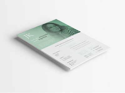 Curriculum Vitae curriculum vitae cv mint mockup resume