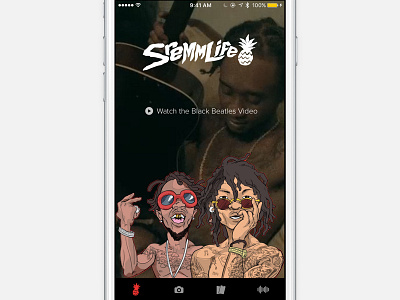 Sremmlife App ios iphone music rae sremmurd ui ux