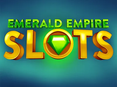 Emerald Empire Slots Logo art casino design game lettering logo photoshop typography