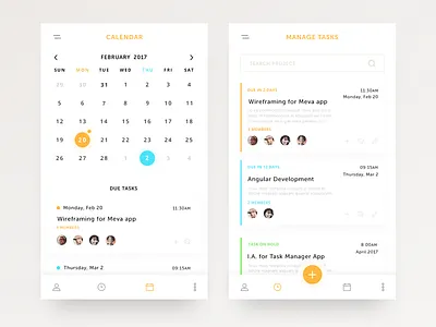 Task Manager android app design ios mobile photoshop planner project manager task manager ui user interface ux