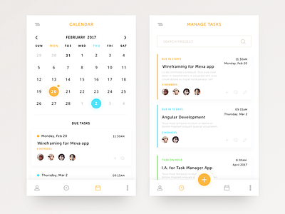 Task Manager android app design ios mobile photoshop planner project manager task manager ui user interface ux