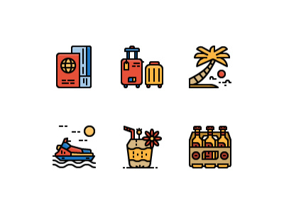 It's summer time beach beer relax sea summer vacation