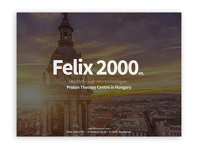 Proton Therapy Centre Hungary animation design hungary slides ui ux webdesign