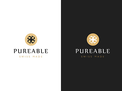 Pureable Cosmetics Brand branding logo