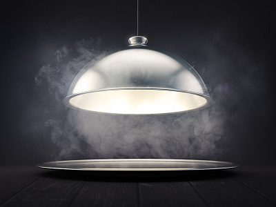 What's Cooking? 3d cinema 4d cloche cooking food kitchen light render smoke spotlight