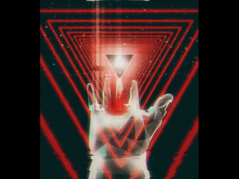 Astral Hand 3d 4d after animation cinema effects gif glitch graphics motion