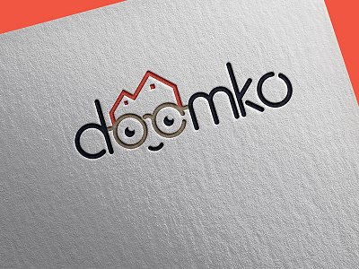 DOOMKO//Logo & Branding branding company estate identity logo logotype house home orange real visual