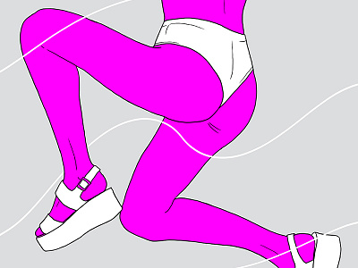 Play! hand illustration neon print sketch