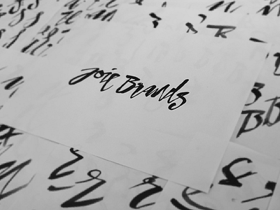 Joie Brands Logo Design bespoke branding custom type font design lettering logo logo design logotype