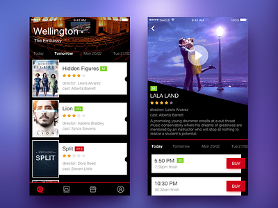 Event Cinema app cinema movie ui