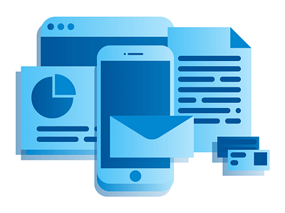 Document design illustration design document flat freelance google gradient graphic information material
