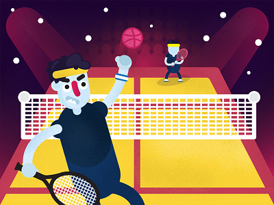 Tennis dribbble rivals tennis