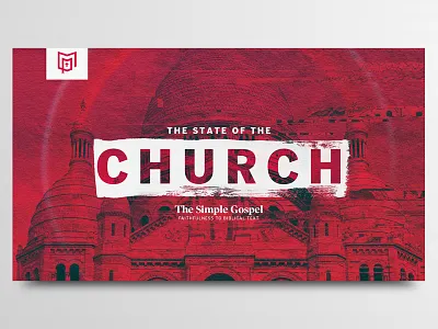 State Of The Church christian church theology typography web