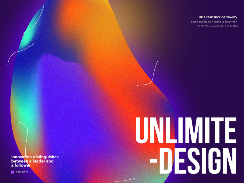 gradient ramp poster by JasonXieJ on Dribbble