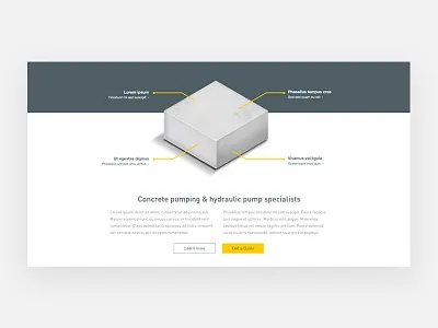 Web layout sneak peak concrete design digital layout ui website