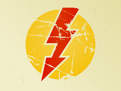 Grunge flash in circle circle flash grunge thunder vintage