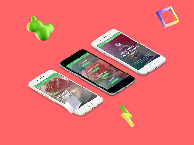 Foodify Food App UI Kit │designerbundle.com apple design design bundle design template food app food app ui ios ios app design mobile design ui ui kit user interface ux