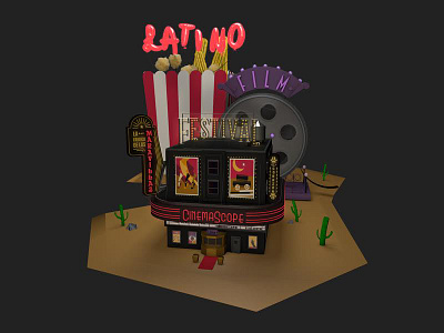 Latino Film Festival 3d cactus festival film latino movie popcorn