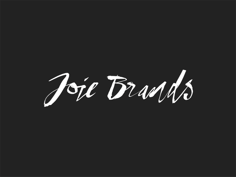 Joie Brands Logo Design (process) bespoke branding custom type font design lettering logo logo design logotype