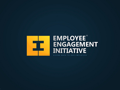 EMPLOYEE ENGAGMENT INITIATIVE amazing astraznka brand creative employee engagment initiative logo nagative space square