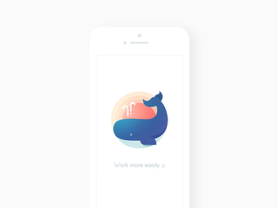 Login page - cute whale icon illustration login page sea sun ui whale