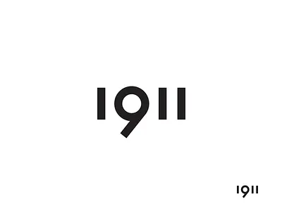 1911 custom identity logo type typography visual