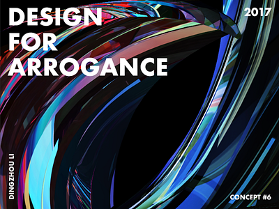 Design For Arrogance abstract art bird blue color crystal eagle gradient typo