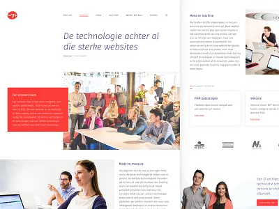 Service page agency design ui web website