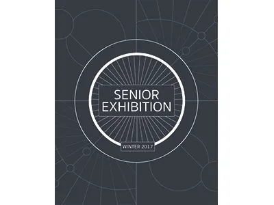 403 Senior Show Poster exhibition poster