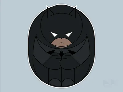 Alone Series - Batman alone illustration quote series stickers