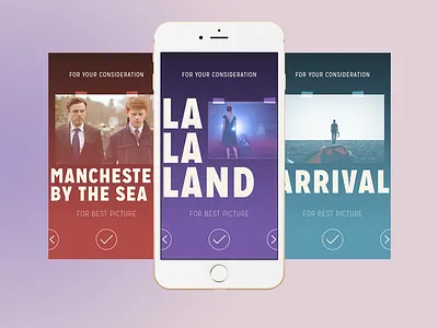 Oscar App app atlanta design georgia icon illustration illustrator mobile movies ui ux