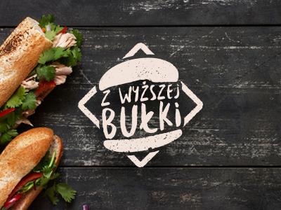 Z wyższej bulki - logo branding food graphic design hand drawn illustration logo restaurant vintage design