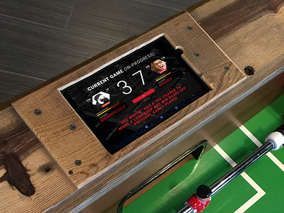 Foozbrawlin iPad / IOT app app foosball game internet of things iot ipad mobile pointsource