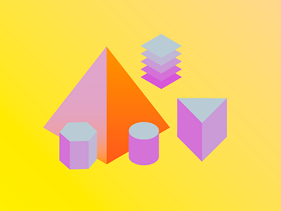shapes color geometry shapes swatch